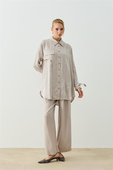 NEW MELINA PANTOLONLU TAKIM GRİ