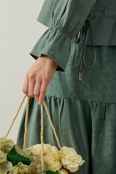 NEW NICOLE ETEKLİ TAKIM ZÜMRÜT