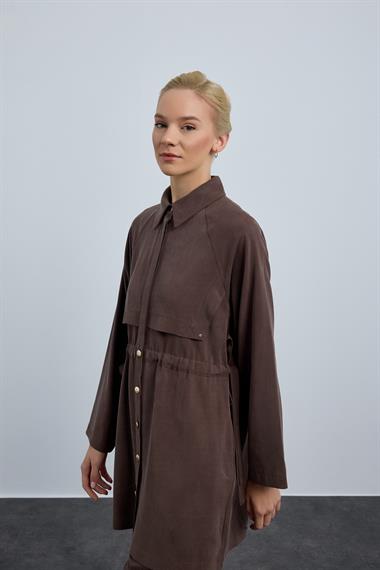 NEW STELLA PANTOLONLU TAKIM KAHVERENGİ