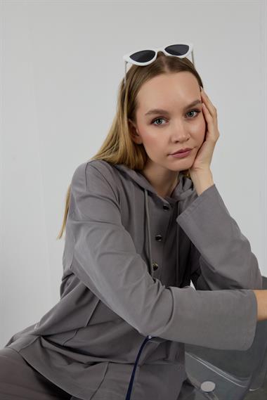 NEW STONE PANTOLONLU TAKIM GRİ