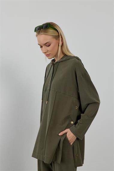 NEW STONE PANTOLONLU TAKIM HAKİ