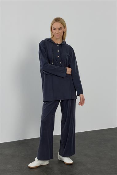 NEW STONE PANTOLONLU TAKIM LACİVERT