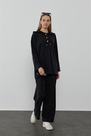 NEW STONE PANTOLONLU TAKIM SİYAH