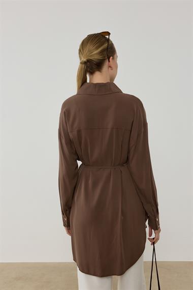 NEW TERA GÖMLEK KAHVERENGİ