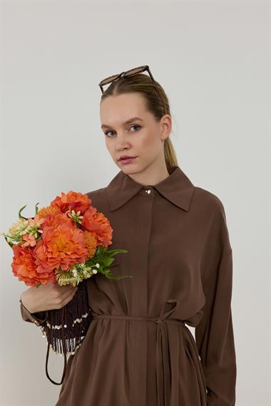 NEW TERA GÖMLEK KAHVERENGİ