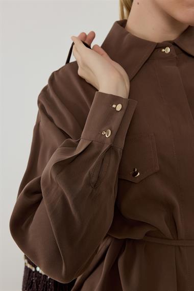 NEW TERA GÖMLEK KAHVERENGİ