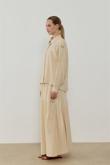 NINA ETEKLİ TAKIM BEJ