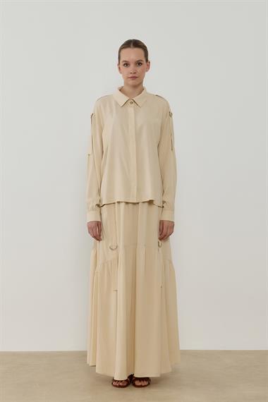 NINA ETEKLİ TAKIM BEJ