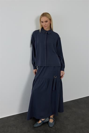 NINA ETEKLİ TAKIM LACİVERT