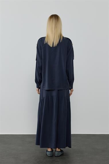 NINA ETEKLİ TAKIM LACİVERT