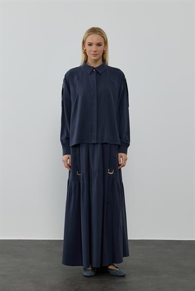 NINA ETEKLİ TAKIM LACİVERT