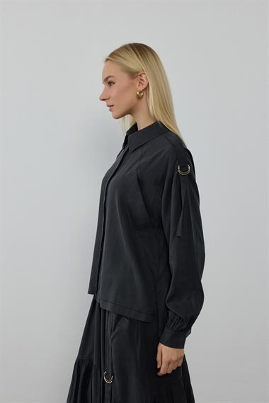 NINA ETEKLİ TAKIM SİYAH