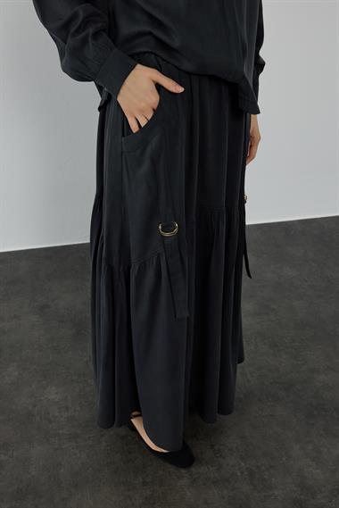 NINA ETEKLİ TAKIM SİYAH