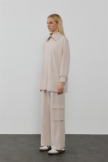 NORA PANTOLONLU TAKIM BEJ