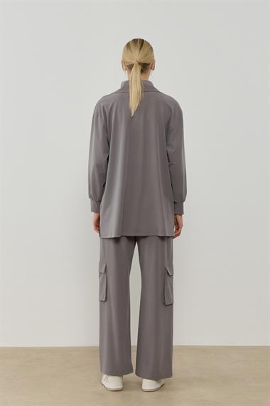 NORA PANTOLONLU TAKIM GRİ