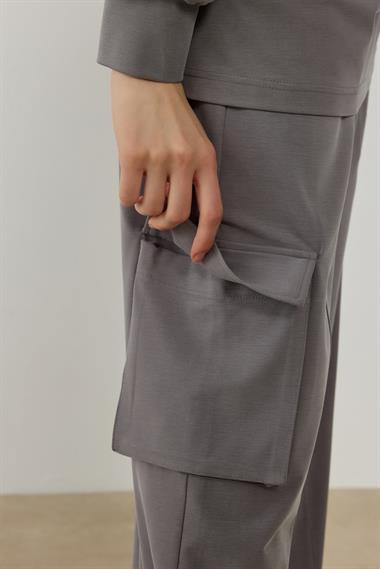 NORA PANTOLONLU TAKIM GRİ