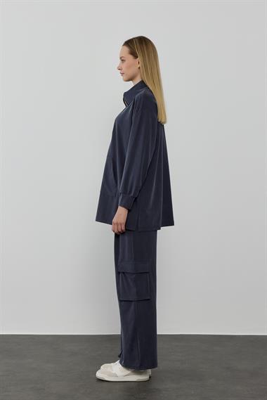 NORA PANTOLONLU TAKIM LACİVERT