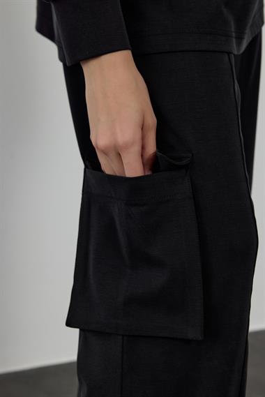 NORA PANTOLONLU TAKIM SİYAH