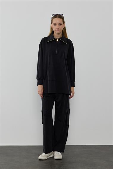 NORA PANTOLONLU TAKIM SİYAH