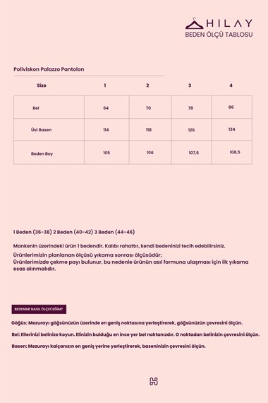 Poliviskon Palazzo Pantolon BEYAZ