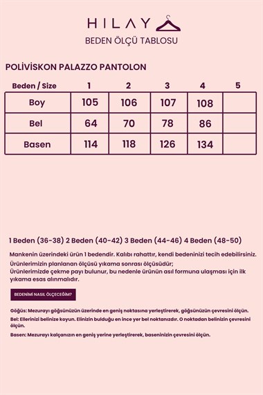 Poliviskon Palazzo Pantolon KAHVERENGİ