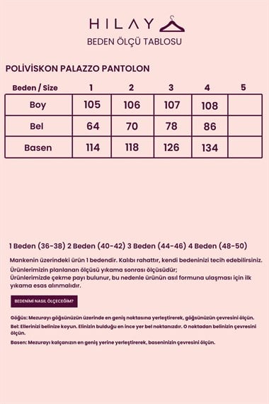 Poliviskon Palazzo Pantolon LACİVERT
