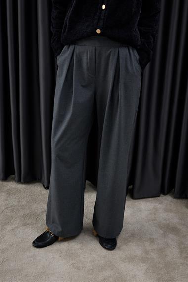 Poliviskon Pileli Pantolon ANTRASİT