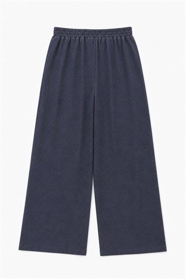Porto Çıma Detaylı Örme Denim Pantolon LACİVERT