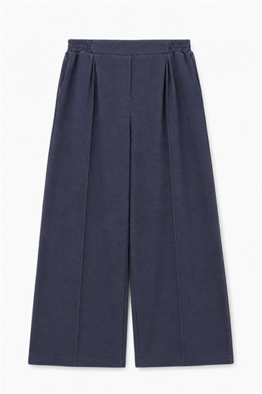 Porto Çıma Detaylı Örme Denim Pantolon LACİVERT
