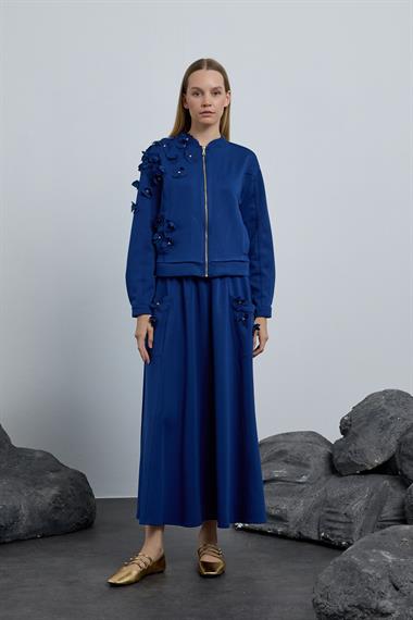 PREMIUM ETEKLİ TAKIM LACİVERT