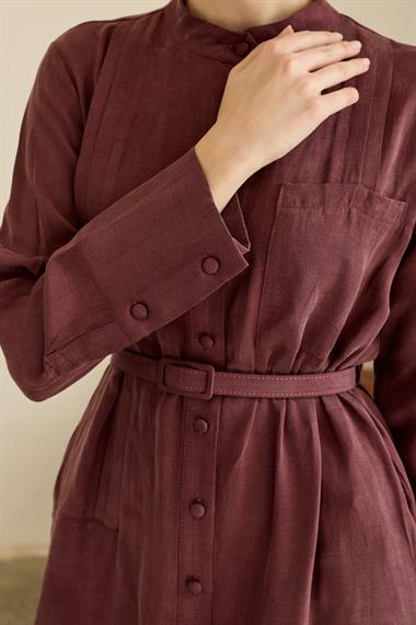 Rio Allerli Cepli Uzun Tunik MÜRDÜM