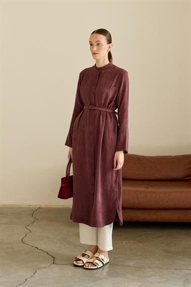 Rio Allerli Cepli Uzun Tunik MÜRDÜM