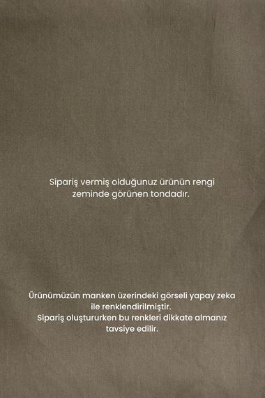 Sakura Çin Düğmeli Lyocell İçlik Elbiseli Takım ZÜMRÜT