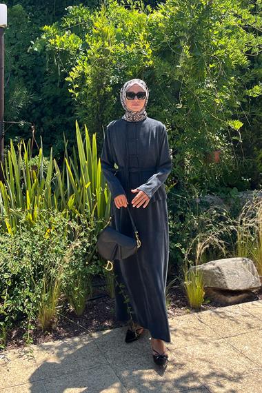 Sofia Sosis Biyeli İçlik Elbiseli Takım SİYAH