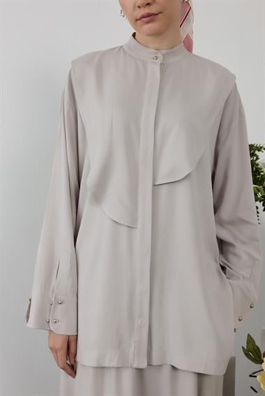 SOYE ETEKLİ TAKIM GRİ