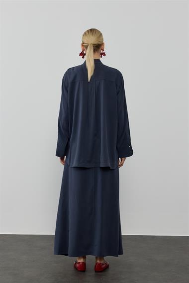 SOYE ETEKLİ TAKIM LACİVERT