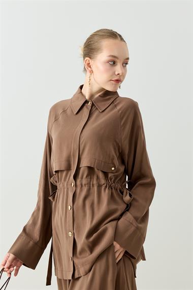 STELLA ETEKLİ TAKIM KAHVERENGİ