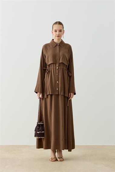 STELLA ETEKLİ TAKIM KAHVERENGİ