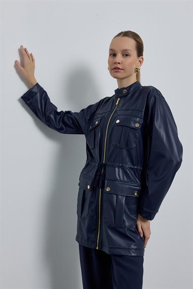 TINA DERİ KAP LACİVERT