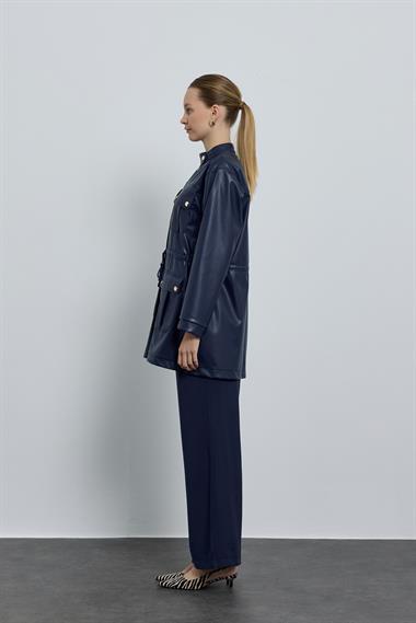 TINA DERİ KAP LACİVERT