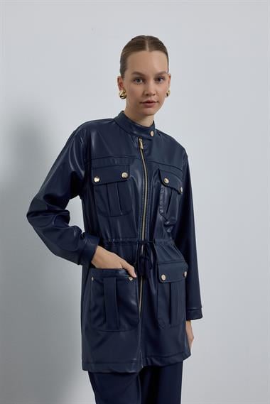 TINA DERİ KAP LACİVERT