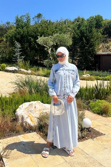 TRACY ETEKLİ TAKIM AÇIK MAVİ