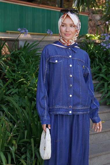 TRACY ETEKLİ TAKIM LACİVERT