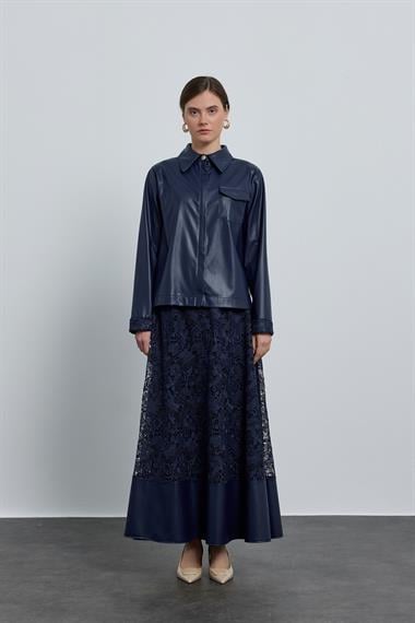 VALENCIA ETEKLİ TAKIM LACİVERT