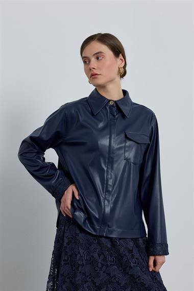 VALENCIA ETEKLİ TAKIM LACİVERT