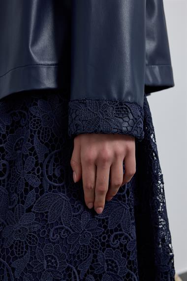 VALENCIA ETEKLİ TAKIM LACİVERT