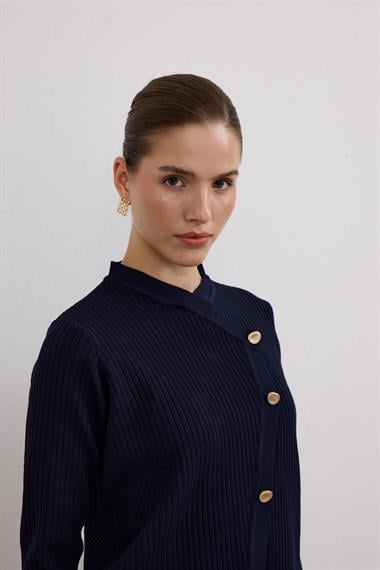 Valery Kruvaze Triko Etekli Takım LACİVERT