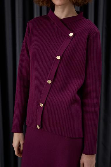 Valery Kruvaze Triko Etekli Takım MÜRDÜM