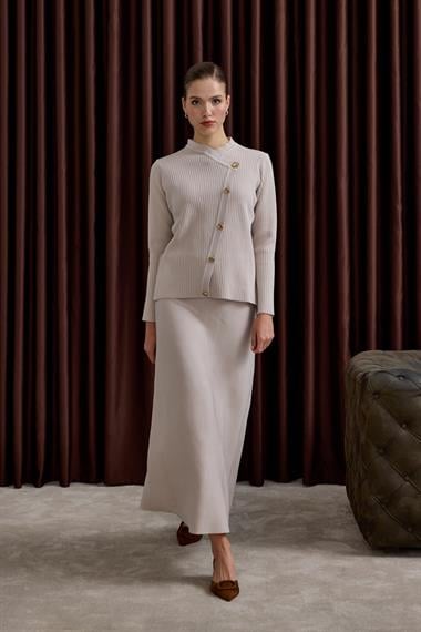 Valery Kruvaze Triko Etekli Takım TAŞ