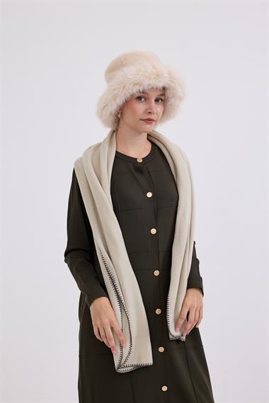 Violet Gold Düğmeli Uzun Triko Hırka HAKİ